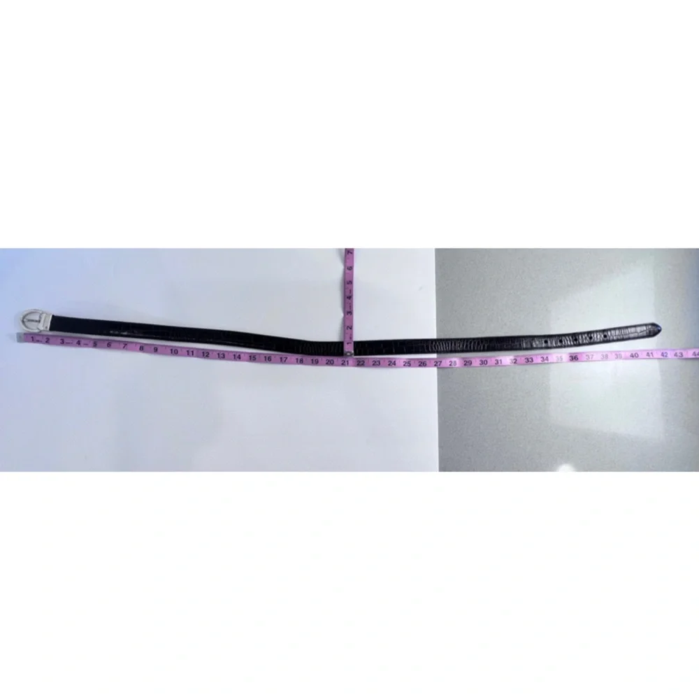 Lauren Ralph Lauren Black & Brown Reversible Belt with Rotating Buckle
